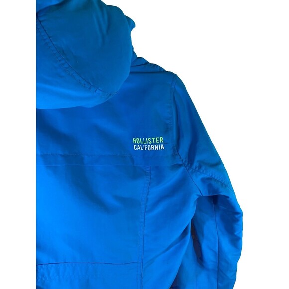 Hollister California Winter Jacket Teal Neon Green Women’s Large - Picture 6 of 16